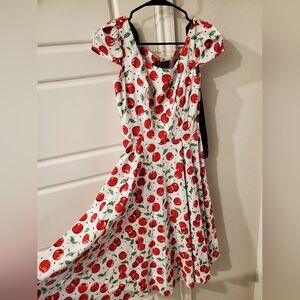 H&R Cherry Polka Dot Swing Dress